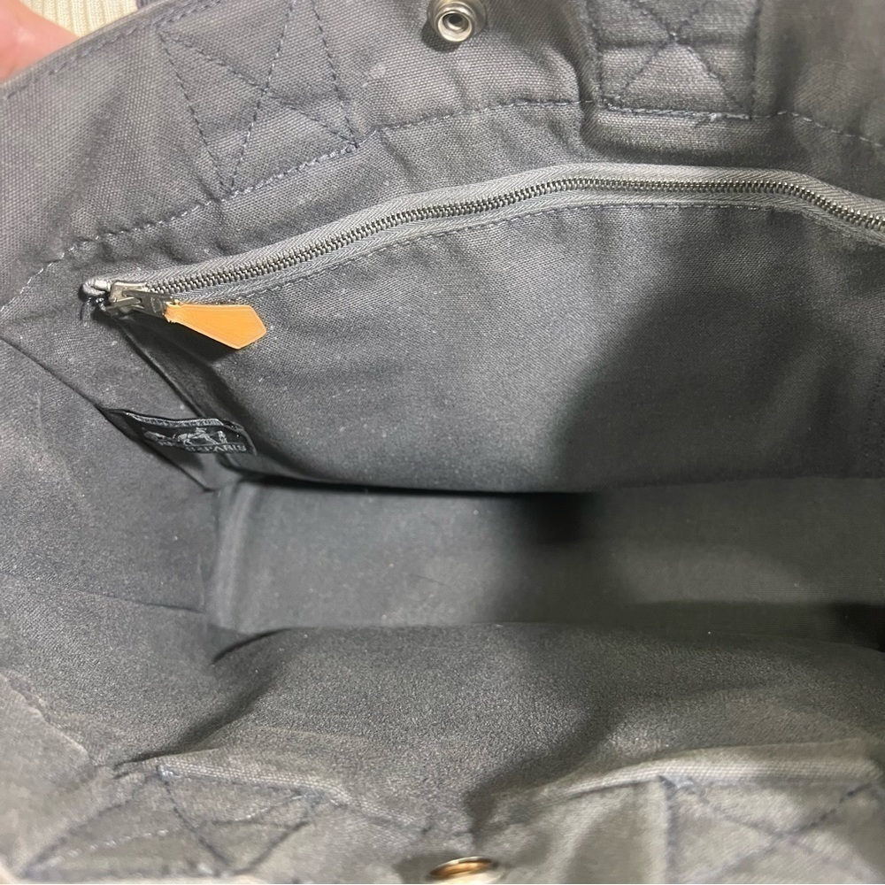 HERMÈS Fourre Tout PM. Mini Canvas tote with snap closures. “Distressed”… - Picture 10 of 16